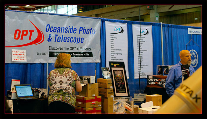 Oceanside Photo & Telescope (OPT) booth